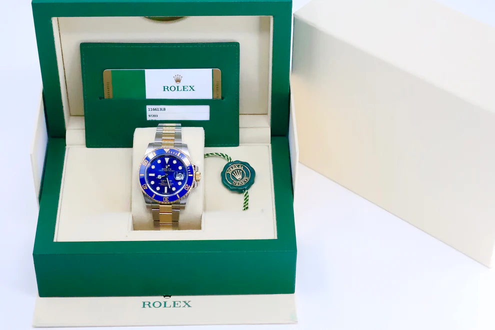 Rolex Submariner Date 40 “Bluesy” Two Tone Blue Dial 116613LB