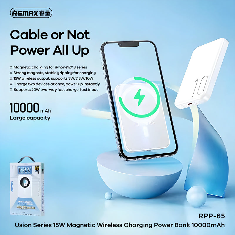 10000mAh PD 20W Magnetic Wireless Fast Charging Power Bank