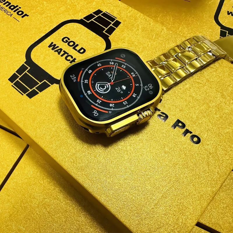 Fendior American Gold Edition G9 Ultra Pro Series 8 Smart Watch With 3 Extra Straps