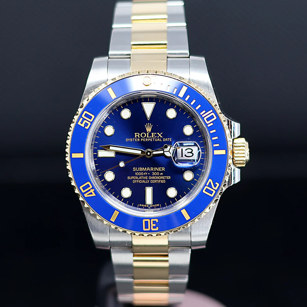 Rolex Submariner Date 40 “Bluesy” Two Tone Blue Dial 116613LB