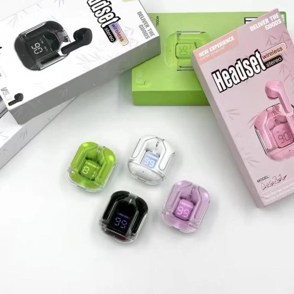 Wireless Crystal Transparent Body Air 31 Ear Buds