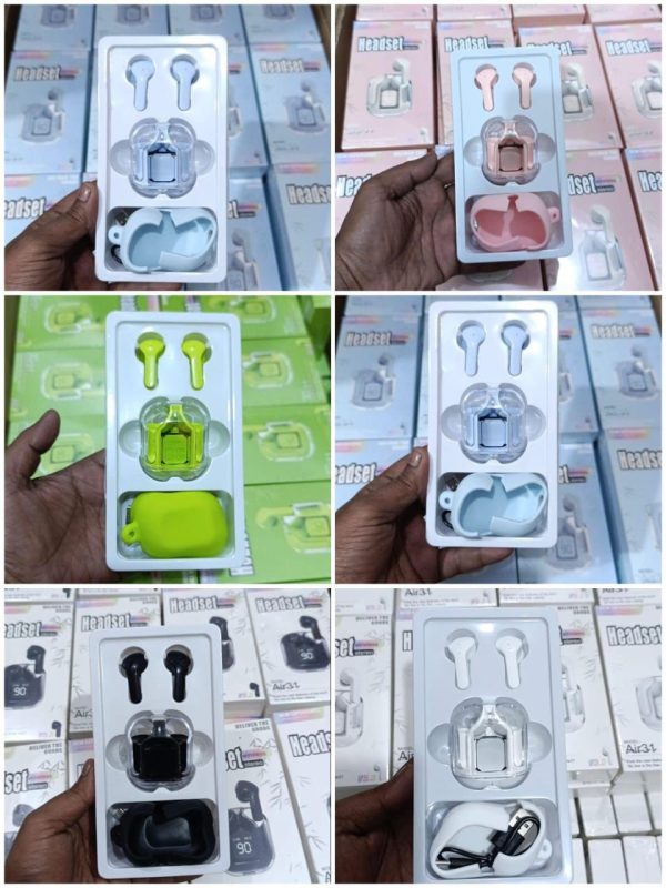 Wireless Crystal Transparent Body Air 31 Ear Buds