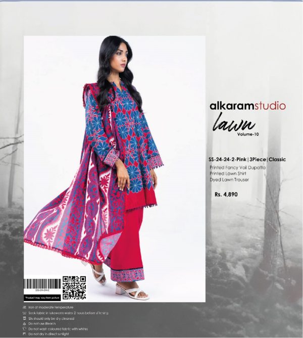 Alkaram Lawn Lawn | Unstitched Collection 3 Pieces Casual Wear