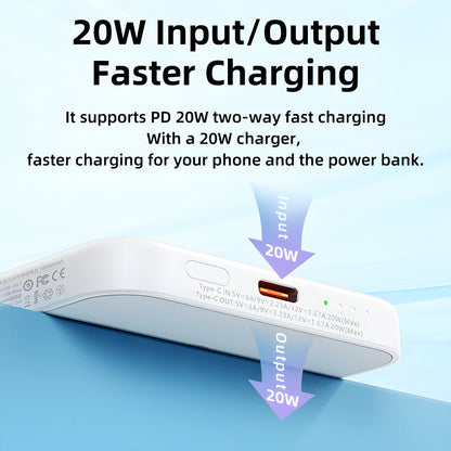 10000mAh PD 20W Magnetic Wireless Fast Charging Power Bank