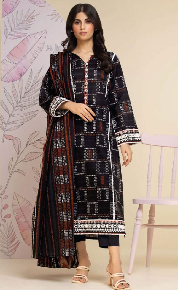 Edenrobe Lawn Lawn | Unstitched Collection 3 Pieces Casual Wear