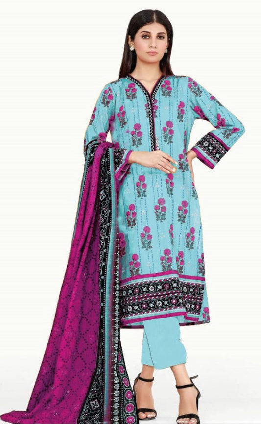 Edenrobe Lawn Lawn | Unstitched Collection 3 Pieces Casual Wear