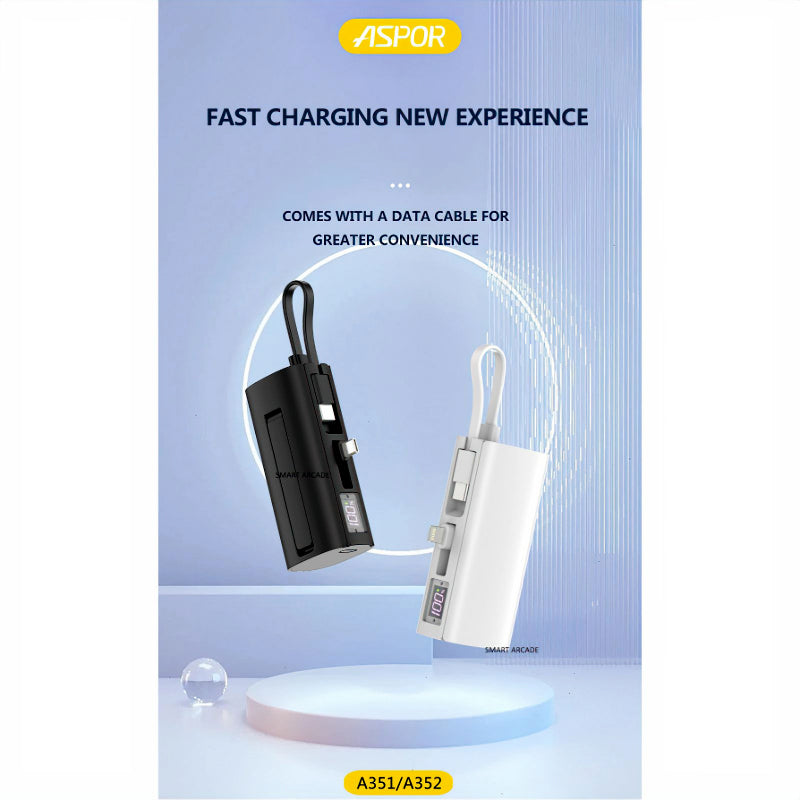 Aspor A351/A352 5000mAh Mini Pocket Power Bank