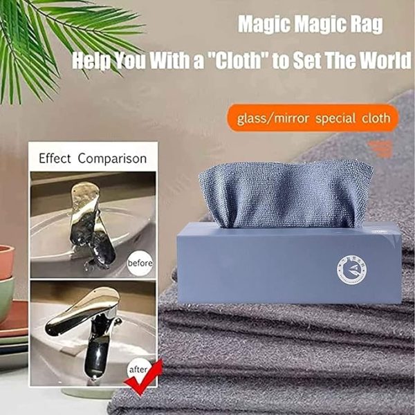 Microfiber Cleaning Reusable Clothes | Multifunctional Kitchen Rags Super Absorbent Wipes – 20pcs/box