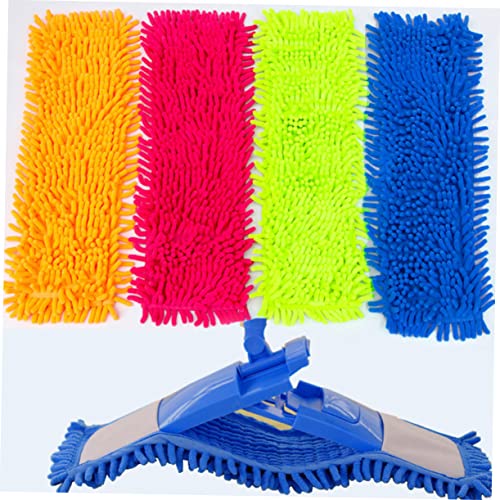 Universal Microfiber Mop Duster Pads Head | Refill Replacement Micro Fiber Cloth (Random Color)