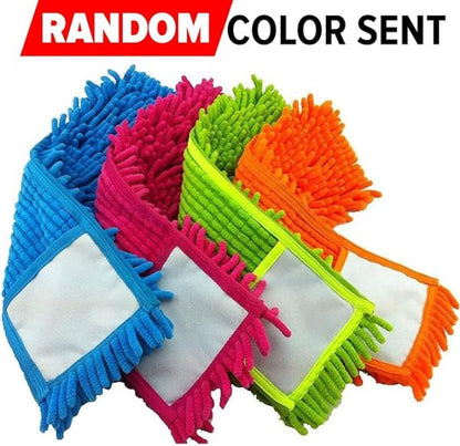 Universal Microfiber Mop Duster Pads Head | Refill Replacement Micro Fiber Cloth (Random Color)